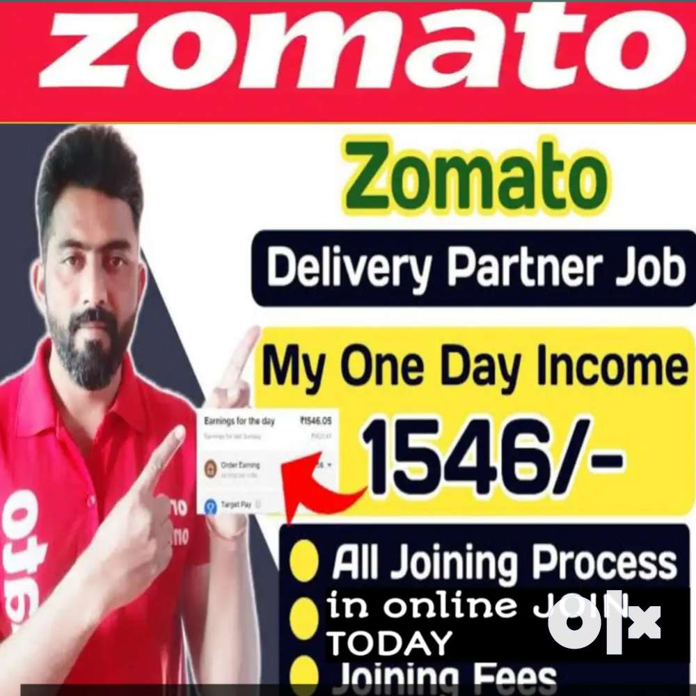 ZOMATO FOOD DELIVERY JOB WEEKLY PAYMENT IMMEDIATELY JOINING