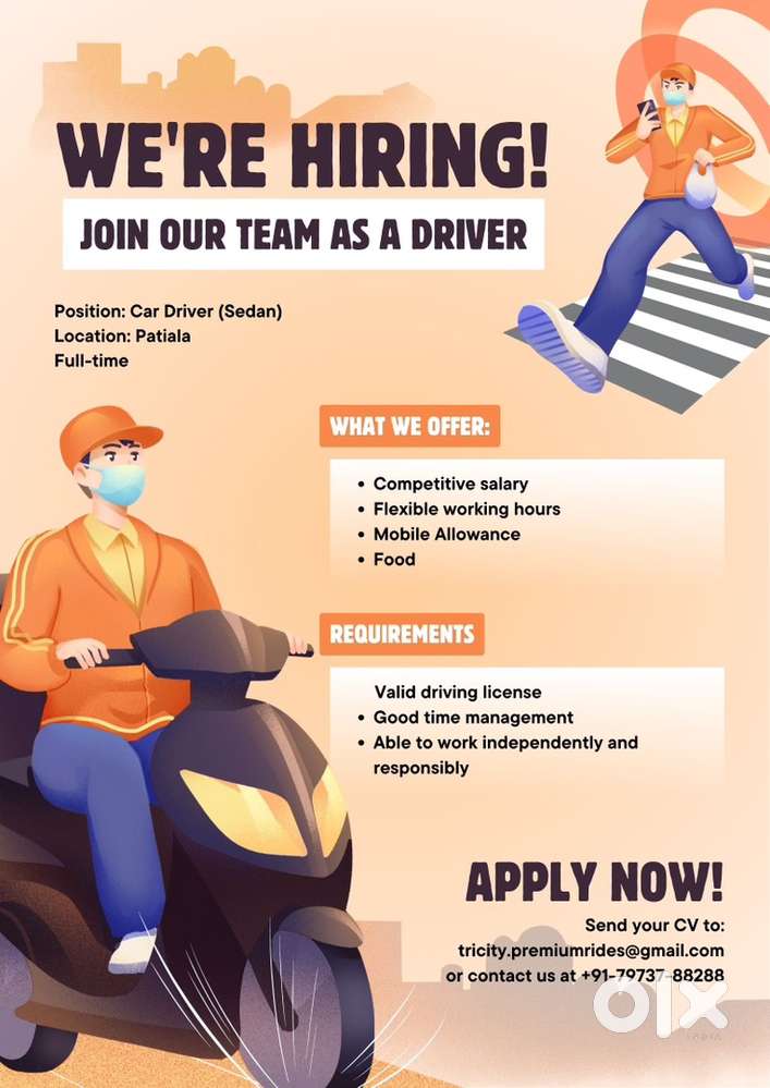 Need Car Driver For Patiala/Gurdaspur