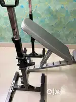 Viva Fitness original bench set up with squat stand in best quality
