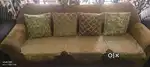 Golden  colour sofa set of 8 seats + sam Galaxy 16A /128gb 3month old