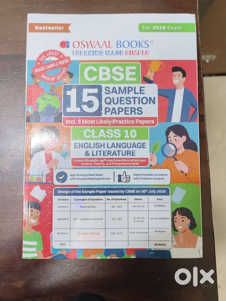 OSWAAL CLASS 10th, CBSE ENGLISH SAMPLE PAPER(LANGUAGE AND LITERATURE)
