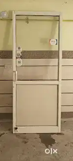 Alluminium office/Shop door with channels