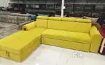 L shape sofa cumbed with lounger premium quality