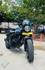 ROYAL ENFIELD HUNTER 350 REBEL BLUE TOP END