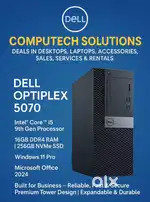 Dell CPU i5 9th Processor 16GB Ram 256GB Super Fast Performance