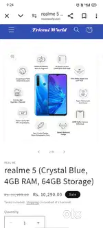 Realme 5 Original combo and brands value very goods