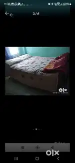 Heavy metal Double Cot with bed