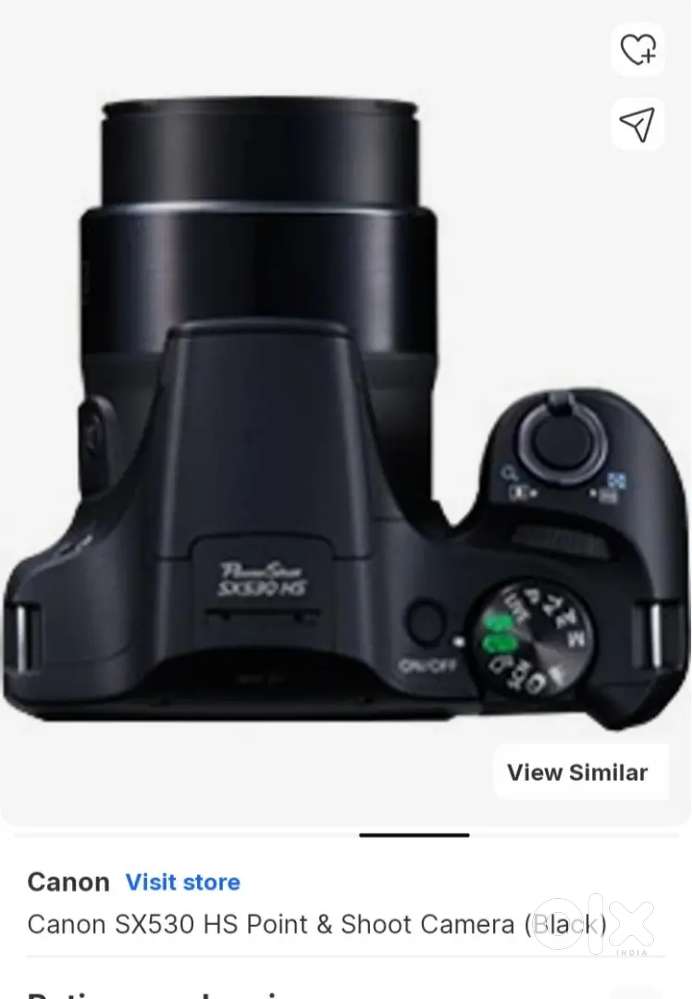 Canon powershot sx530hs on aale