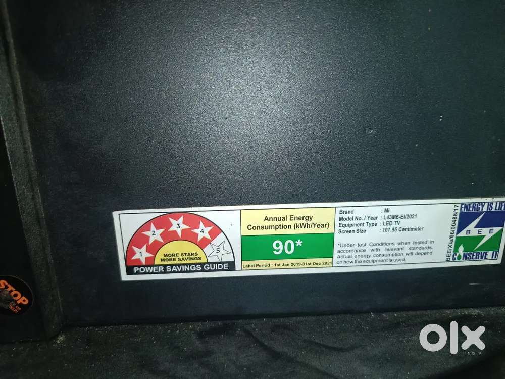 MI 2021 ,43INCH PANEL ISSUE TV FOR SELL