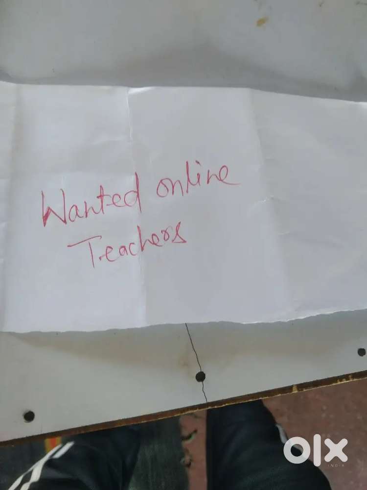 Wanted teachers to teach on youtue