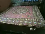 Double bed with matters good in condition