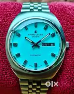 VINTAGE WATCH FAVRE LEUBA GENEVE DUOMATIC DAY DATE WORKING CONDITION