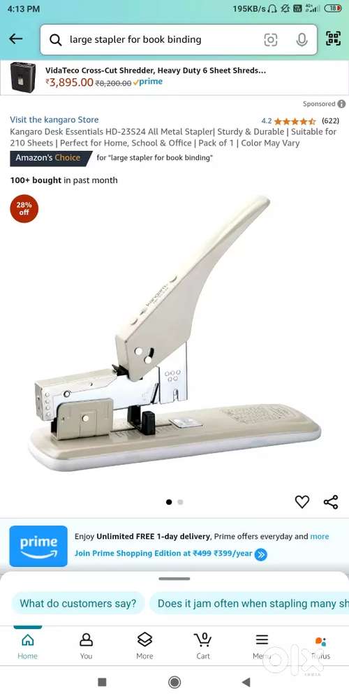 Book stapler machine