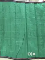Table and bamboo chick curtain