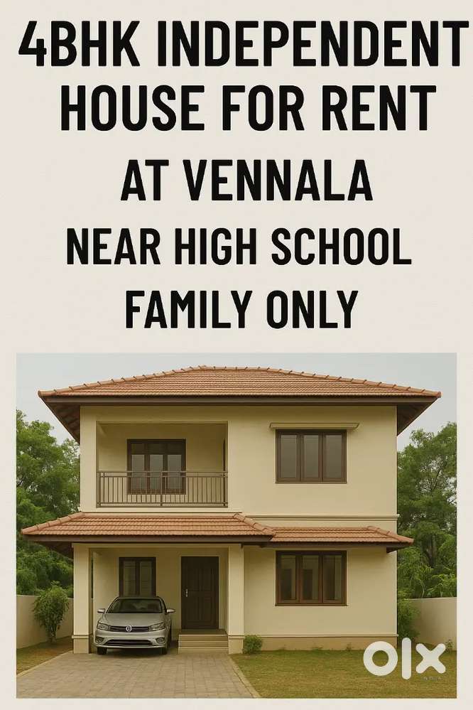 4bhk Semi Furnished Independent House @ Vennala, Near High school