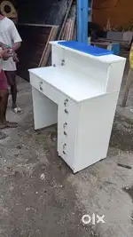 Blue and white cash counter brand new