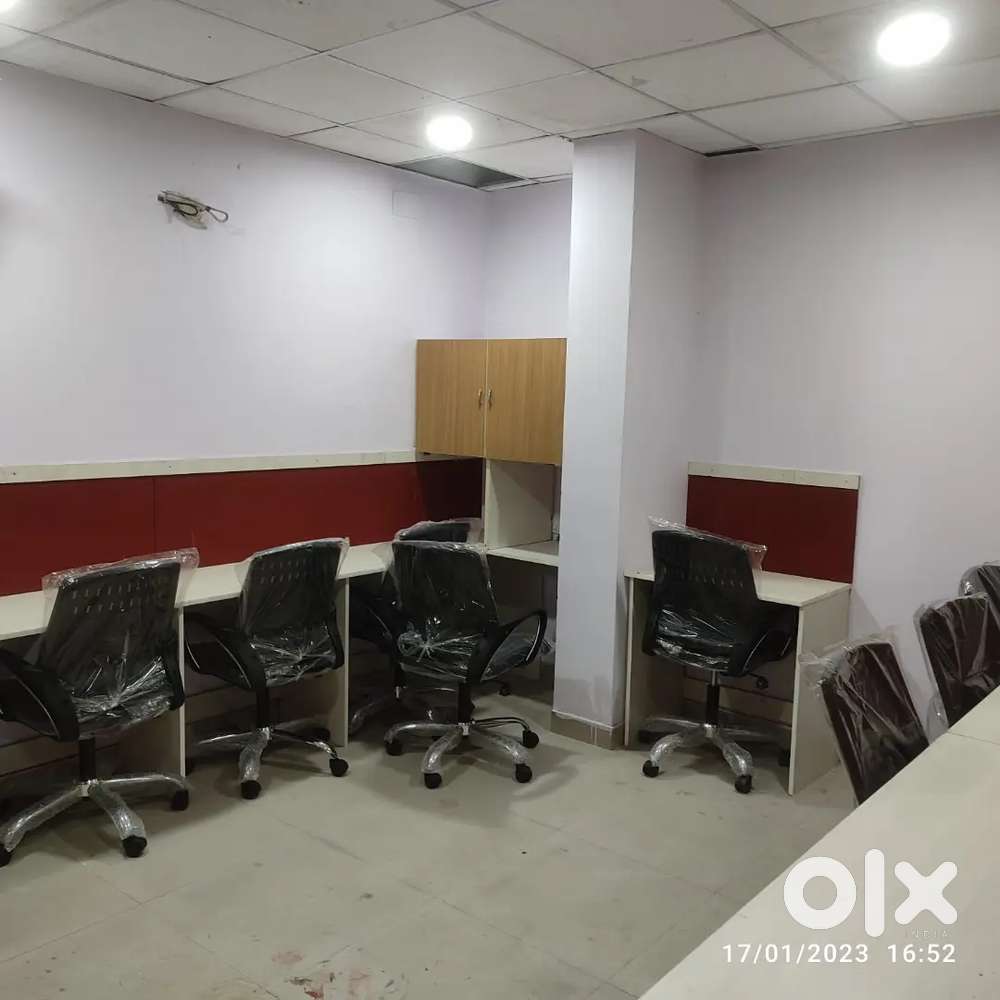 4 Cabin's with Workstation's fully furnished office space for rent