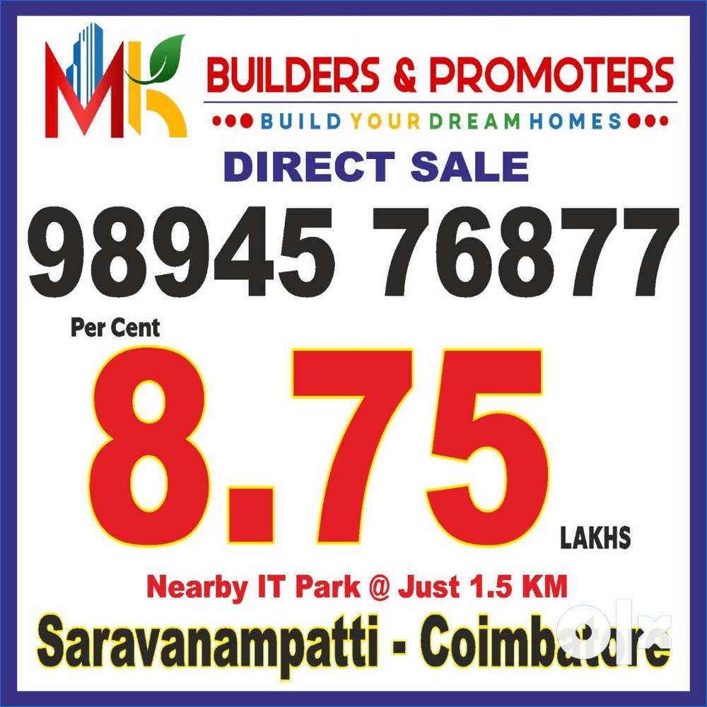 NORTH FACING DTCP PLOTS FOR SALES  BY MK PROMOTERS