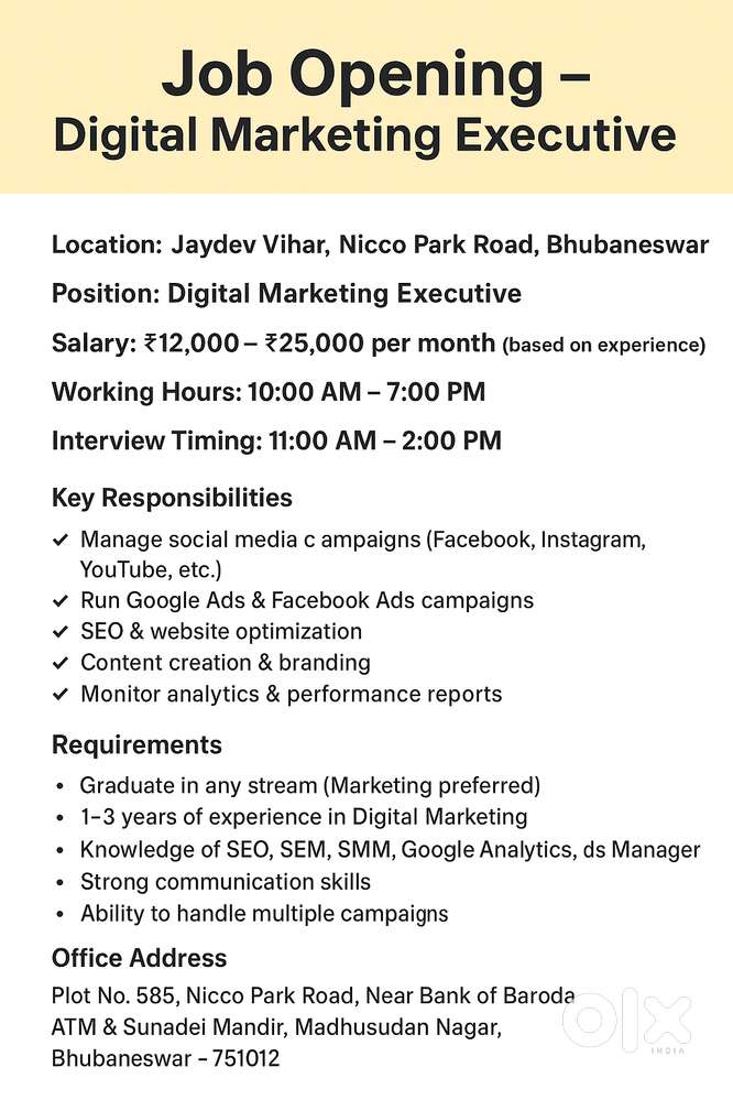 Digital Marketing Executive