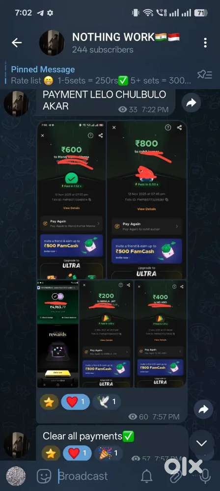 WATSAPP BUSINESS BROADCASTING WORK