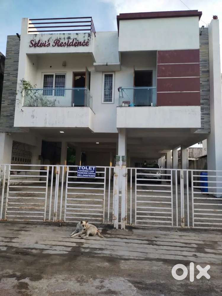 2 bhk apartment with attached bathrooms and covered car marking