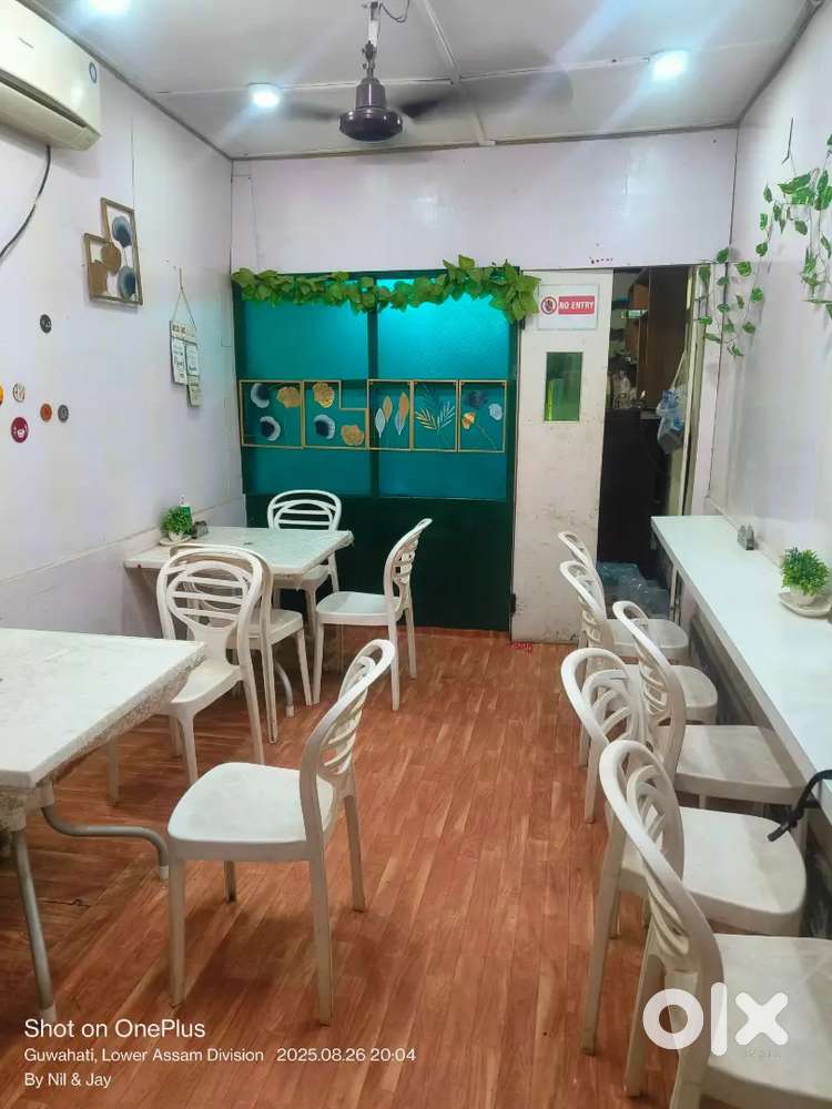 Ready to sell Full furnished  resturant cum cafe