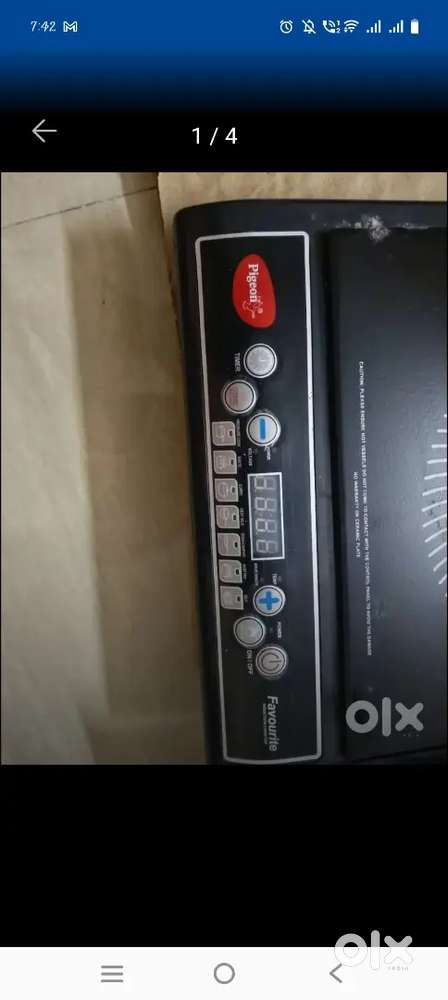 I want to sell my induction stove