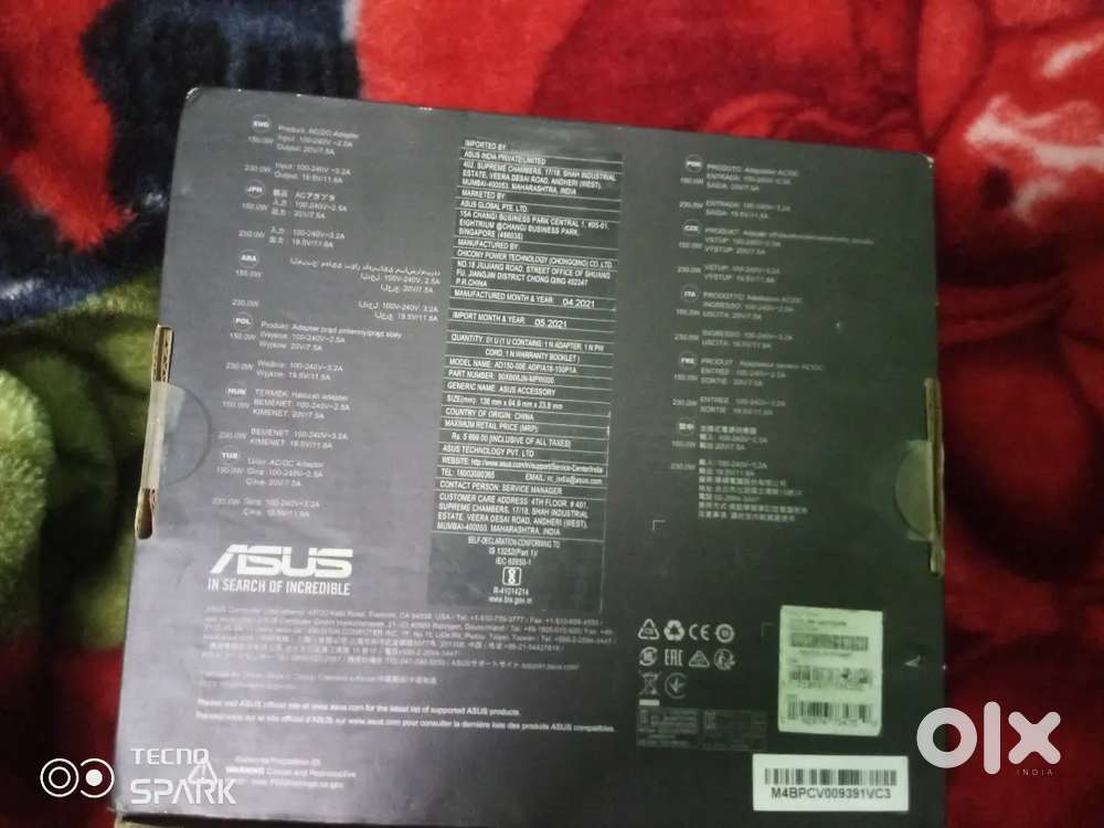 2Charger of asus laptop