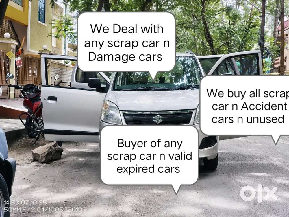 We Deal with any scrap car n valid expired cars n unused cars