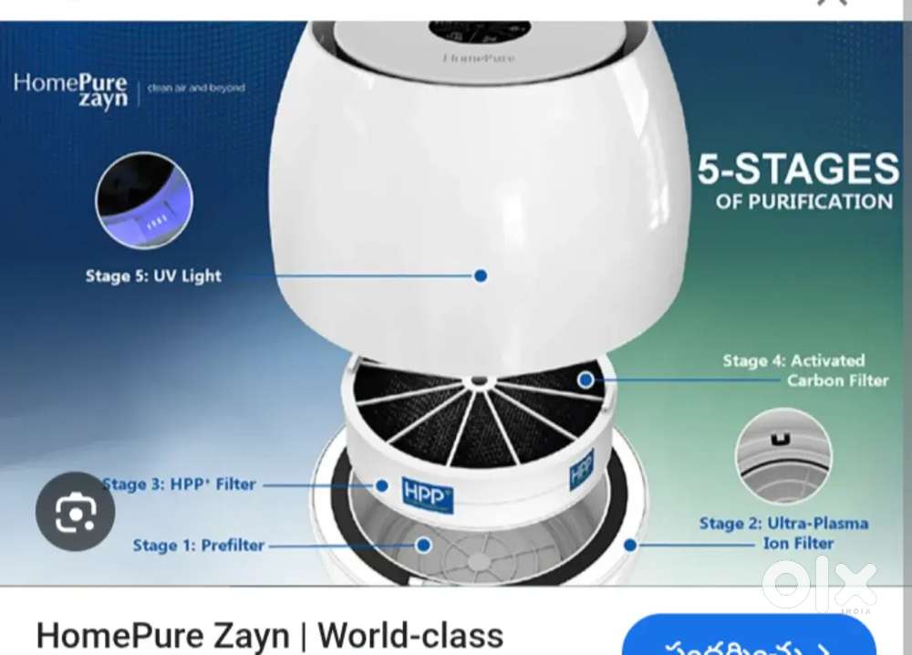 HomePure zayn world class imported from Switzerland.