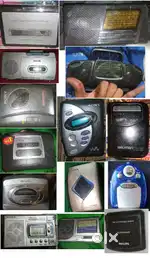 Sony walkman cassette player fm radio cd player mini tv mobile charger