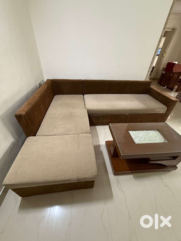7 seater sofa cum bed in L shape available for sale