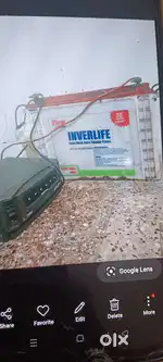 Inverter with battery