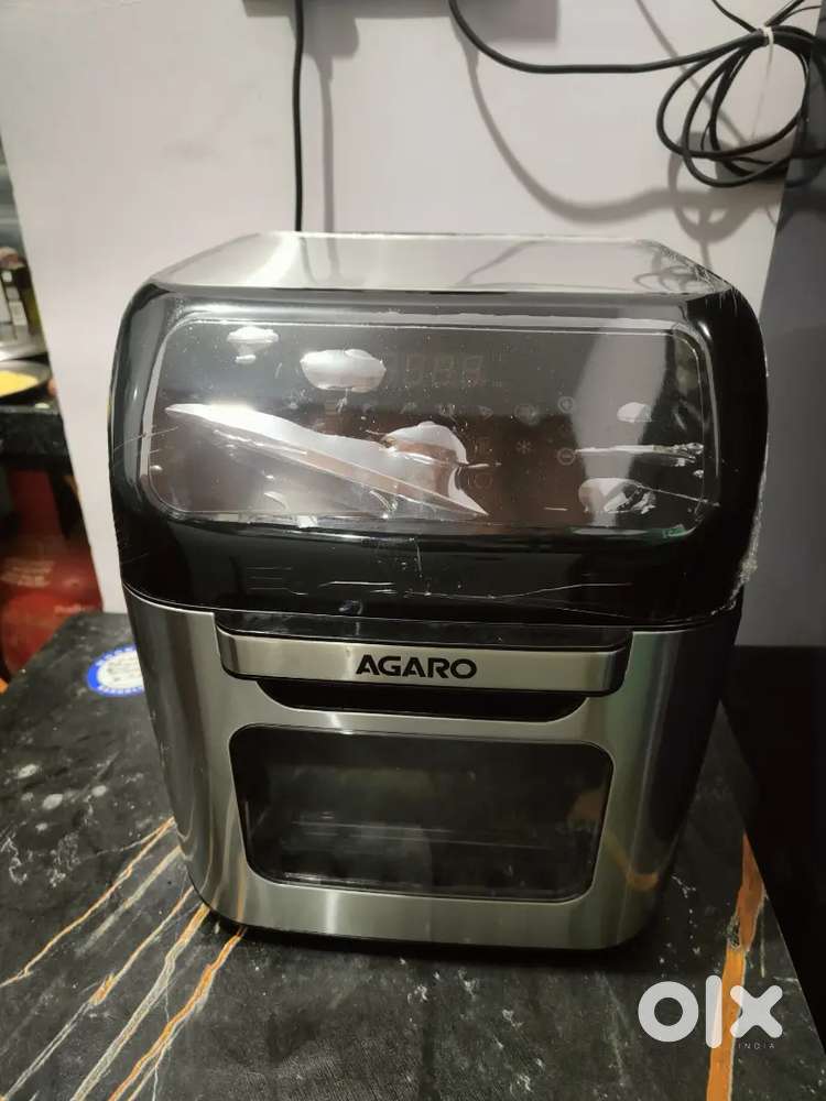 AGARO Regency Air Fryer, 12L, 1800W, Electric Air Fryer, Silver.