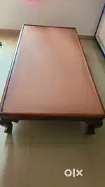 Single bed with mattress and study table