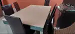 Marble top dining table