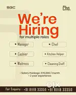 Hiring Multiple roles