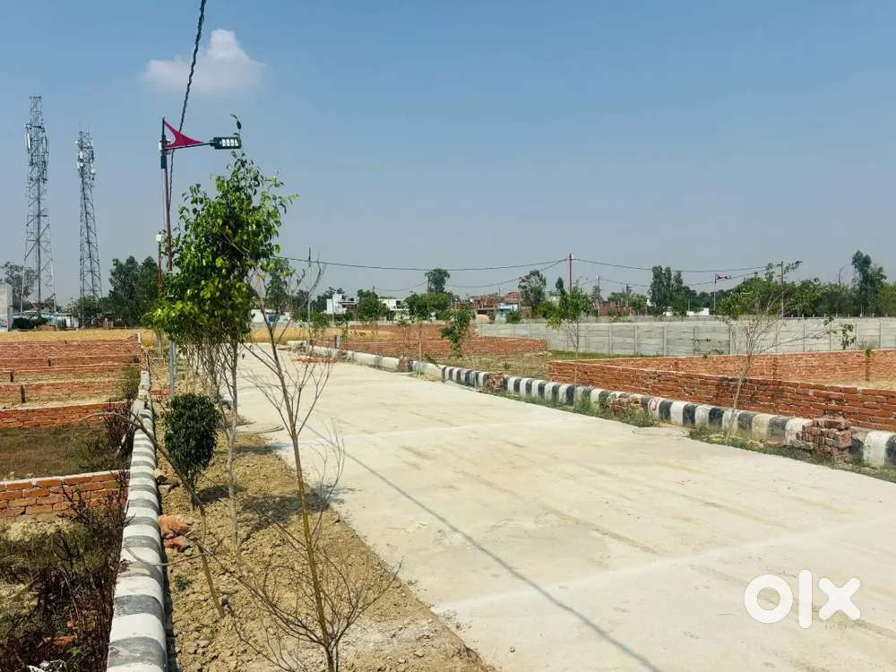 सुल्तानपुर रोड पर प्लॉट जिला पंचायत से अप्रूव्ड रजिस्ट्री फ्री के साथ