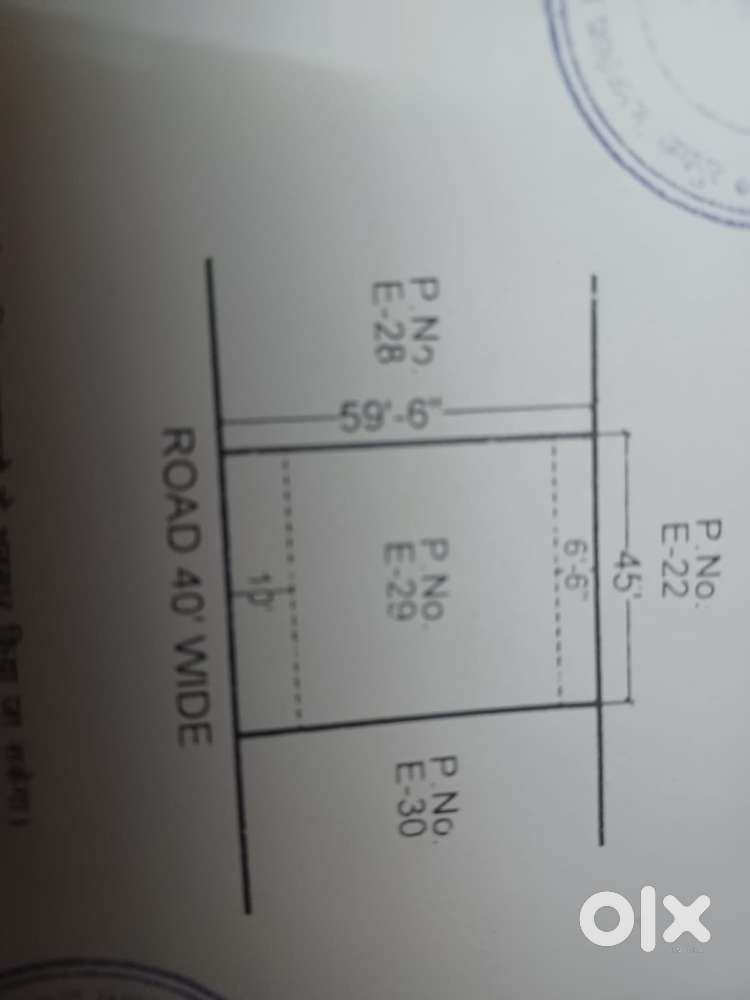 Sale plot 45X60 Facing West 300 Gaj 40ft Road Engineer 6D Mansarovar