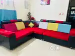 Sofa Red and Multi Color Classic look