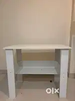 Wooden Computer desk with one tier shelves Laptop study table