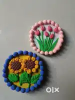 Set of 2 Cute fridge magnets  / handmade / cute gift idea