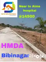 Open plots for sale at Bibinagar