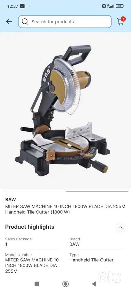 Wood/tile cutting machine