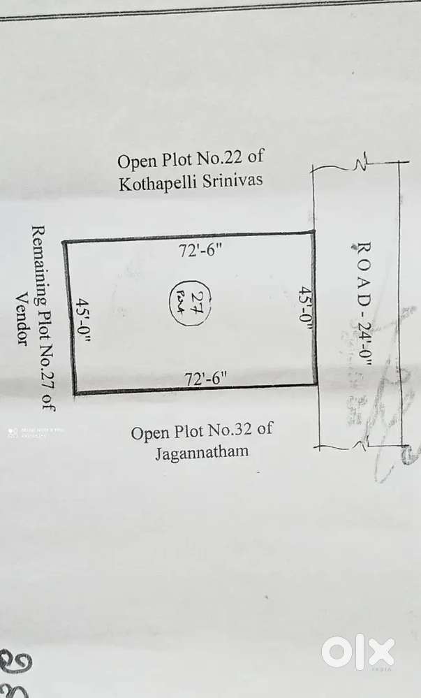 Open land  in chandrampeta