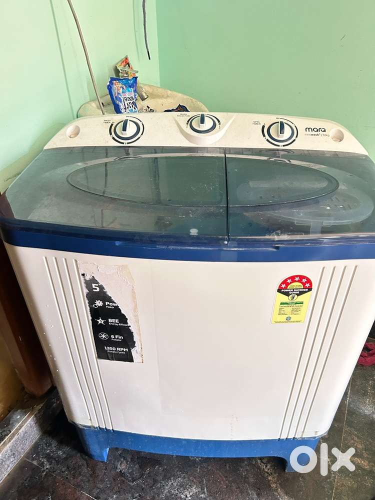 6.5 kg,5 Star Rating innowash Range Semi Automatic Top load Blue