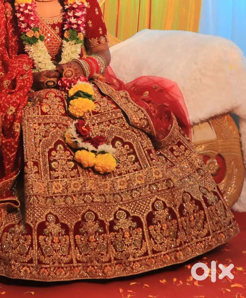 Bridal Red Lehenga – One Time Wear  Heavy Embroidery