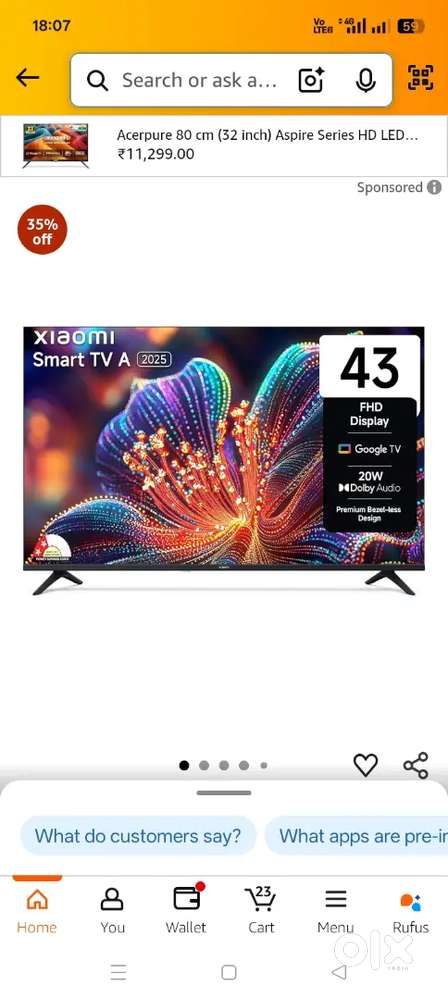 Mi led tv 43 smart tv
