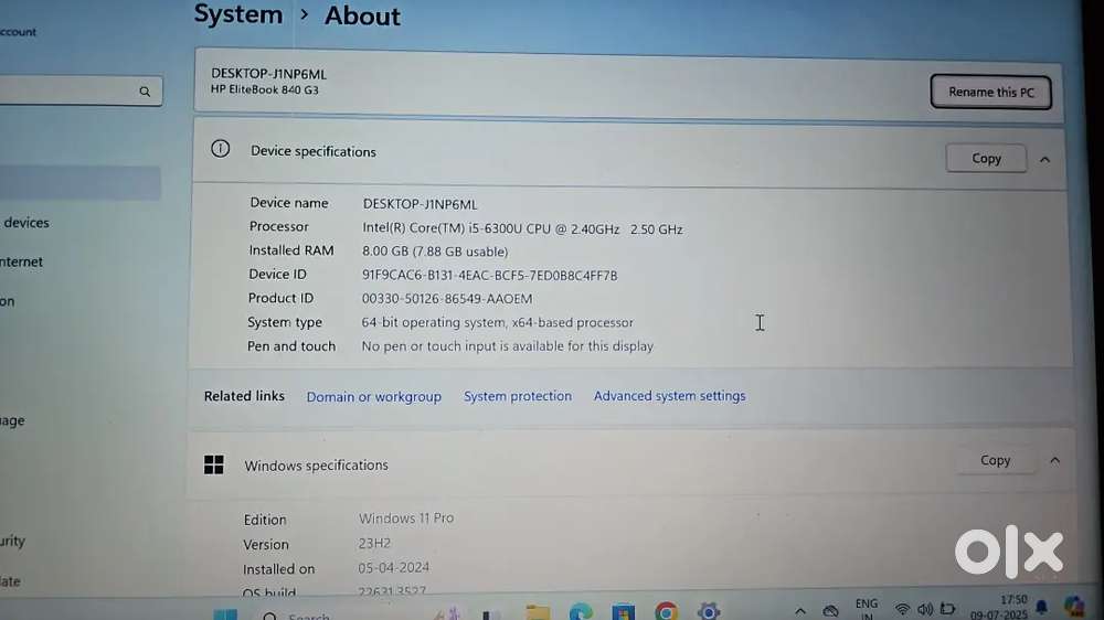 HP EliteBook laptop