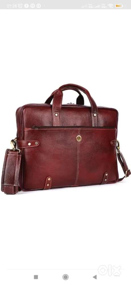 100% pure leathet messanger office bag